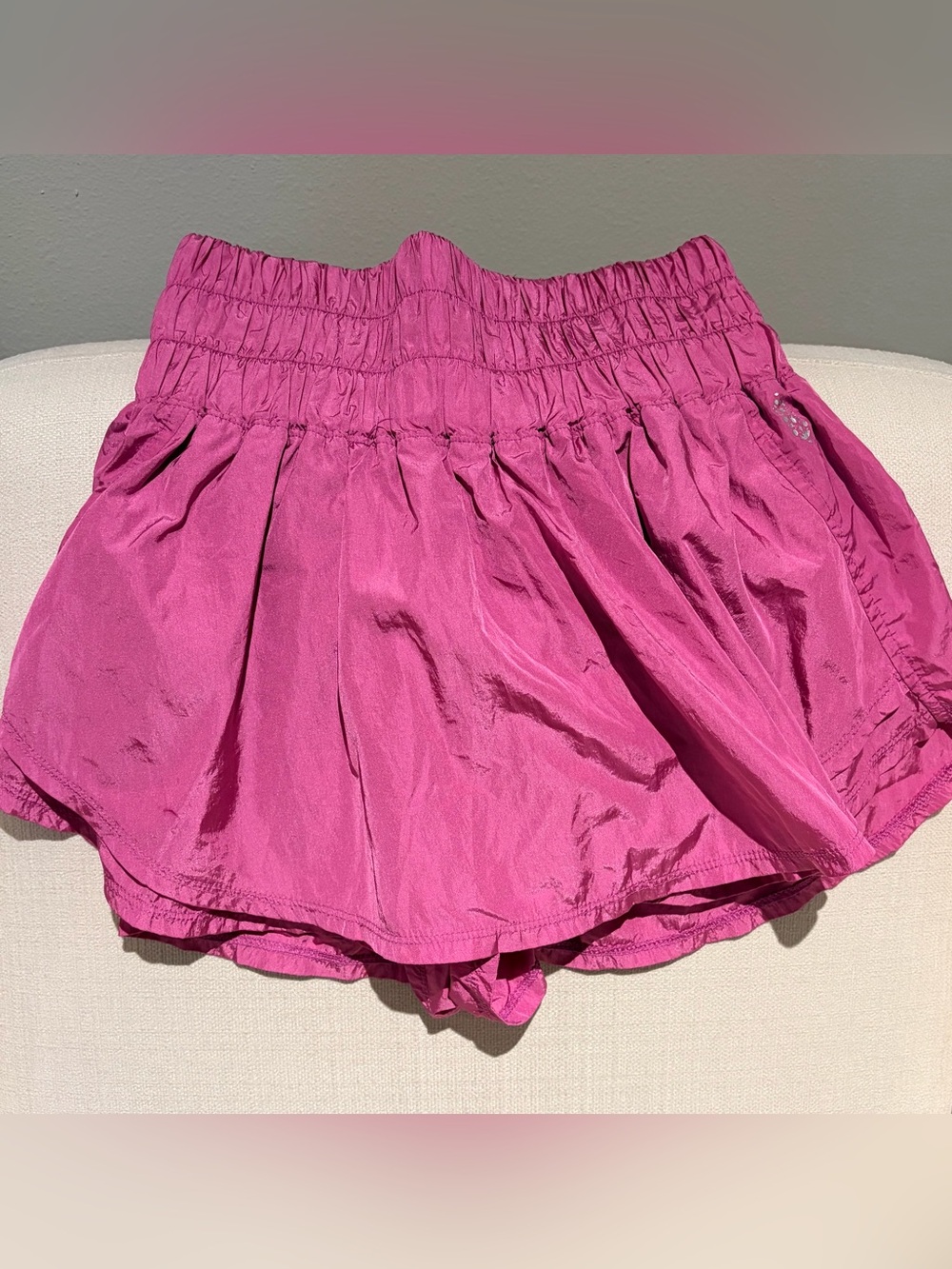 Women’s Fuchsia Elastic-Waist Skirt